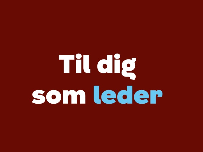 Til dig som leder