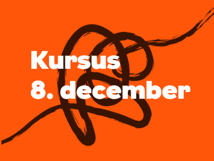 Billede med teksten kursus 8. december