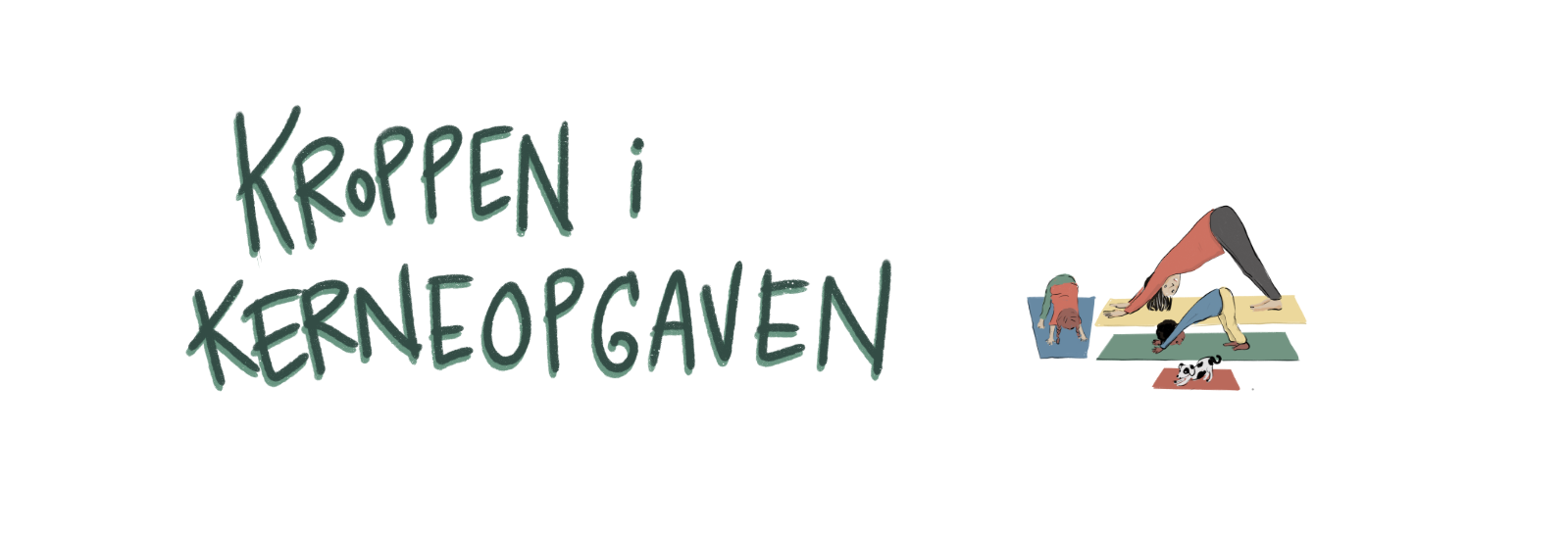 Illustrativt billede af yoga mellem børn og voksne